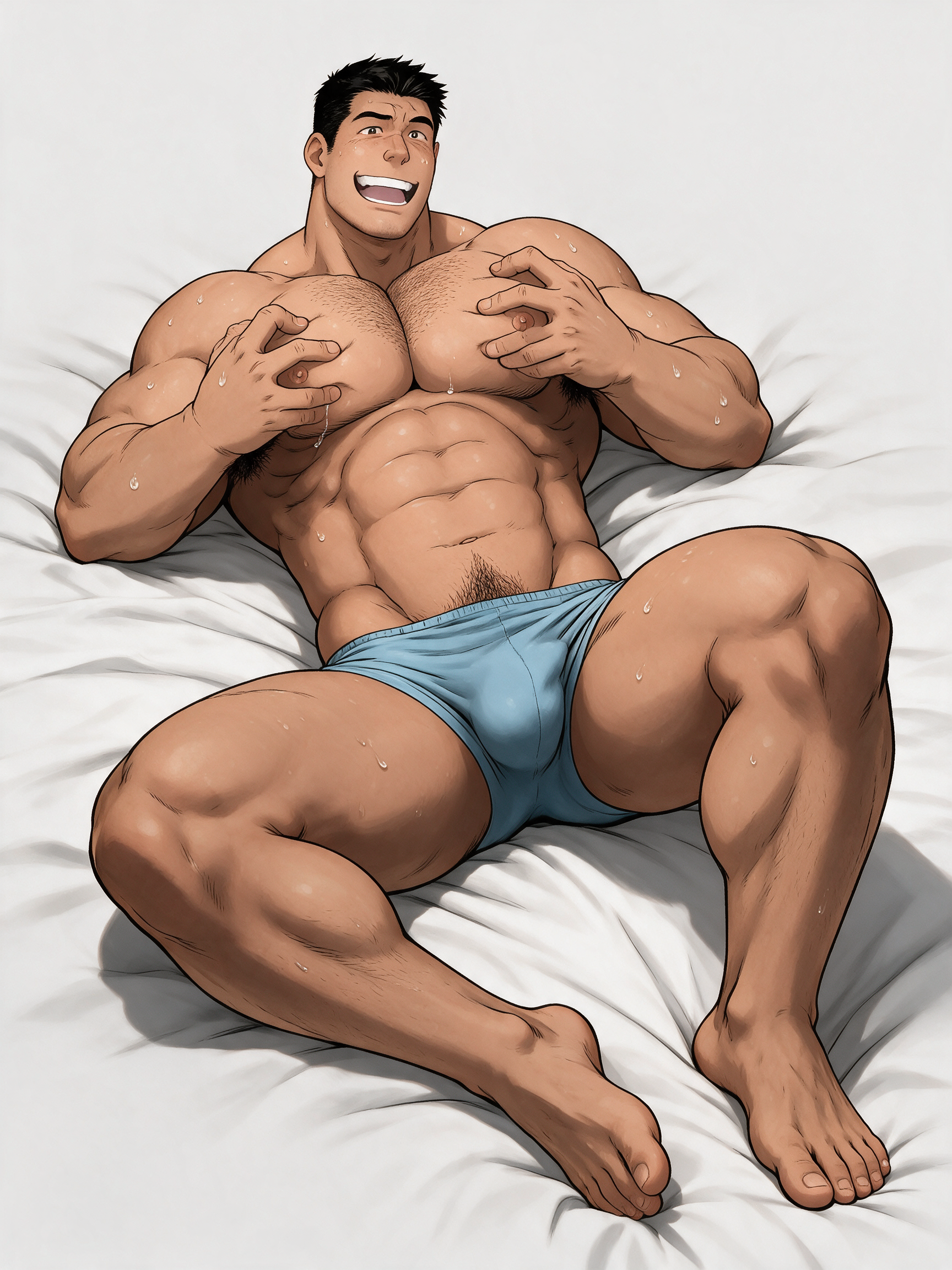 Short-haired bed partner
