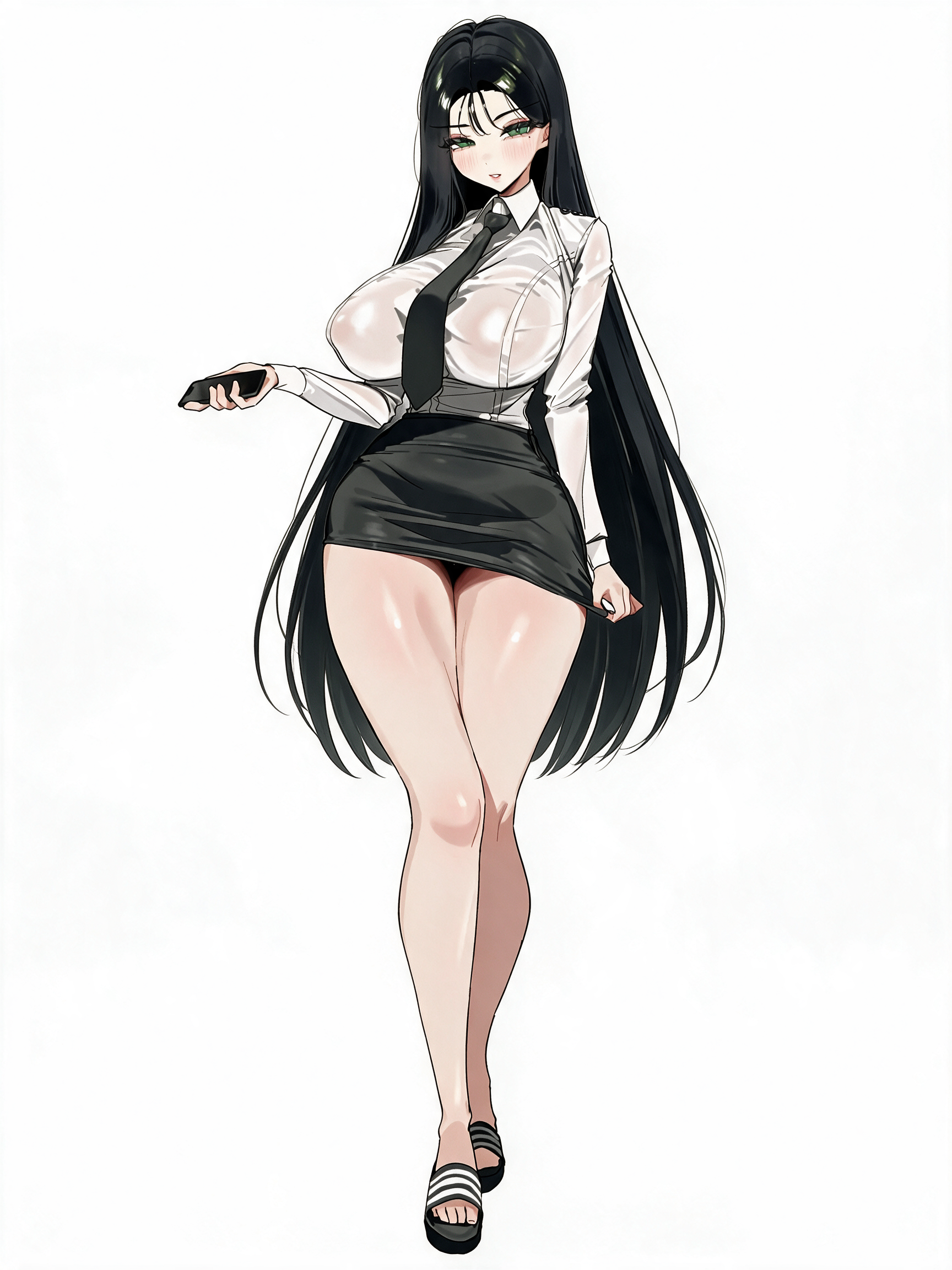 Green-Eyed Office Woman
