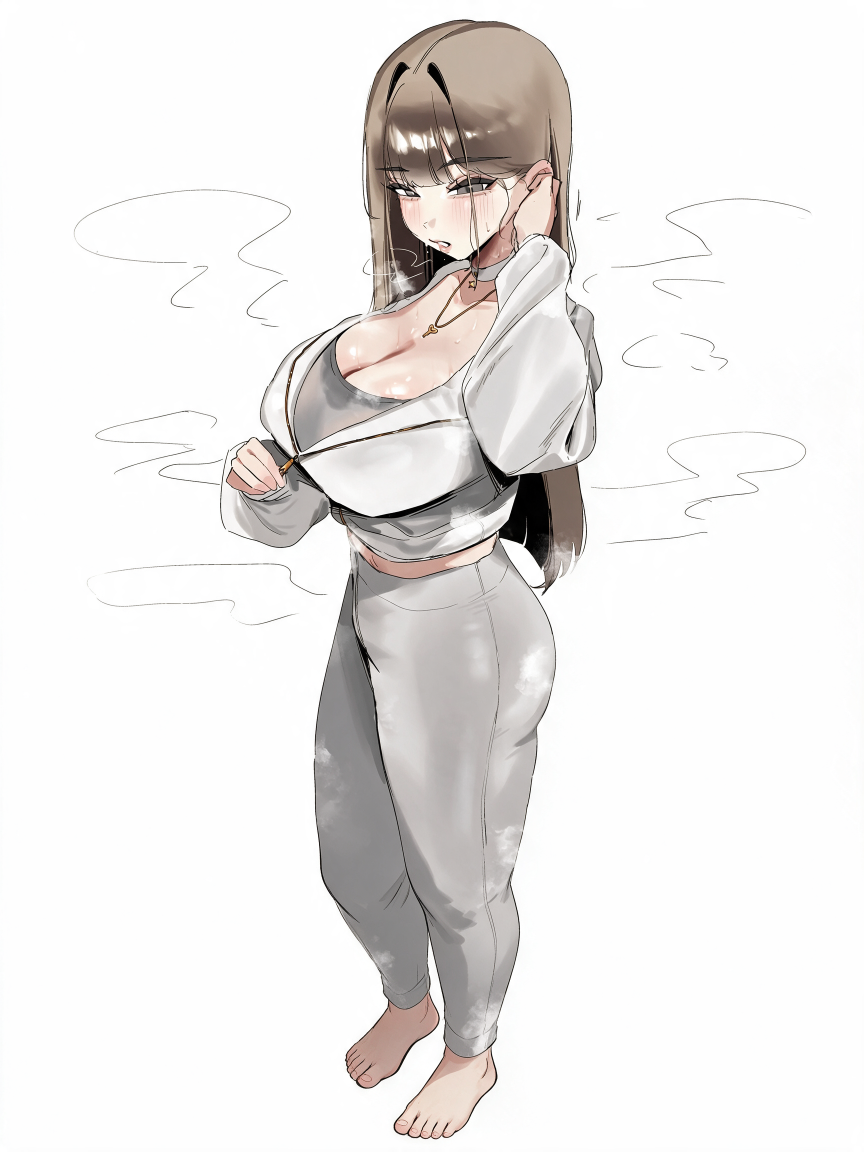 Brown-haired Practice Woman